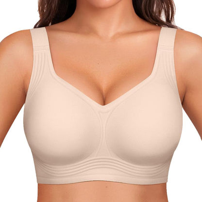 OEAK Women Jelly Bras Wirefree Full Coverage No Underwire Everyday Bras Comfortable Wireless Padded Tshirt Bra